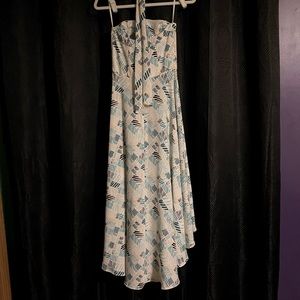 WHBM strapless high low dress